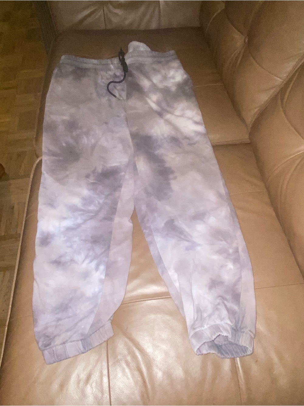 Tie-Dye Lavender Women's Sweatpants - Relaxed Jogger